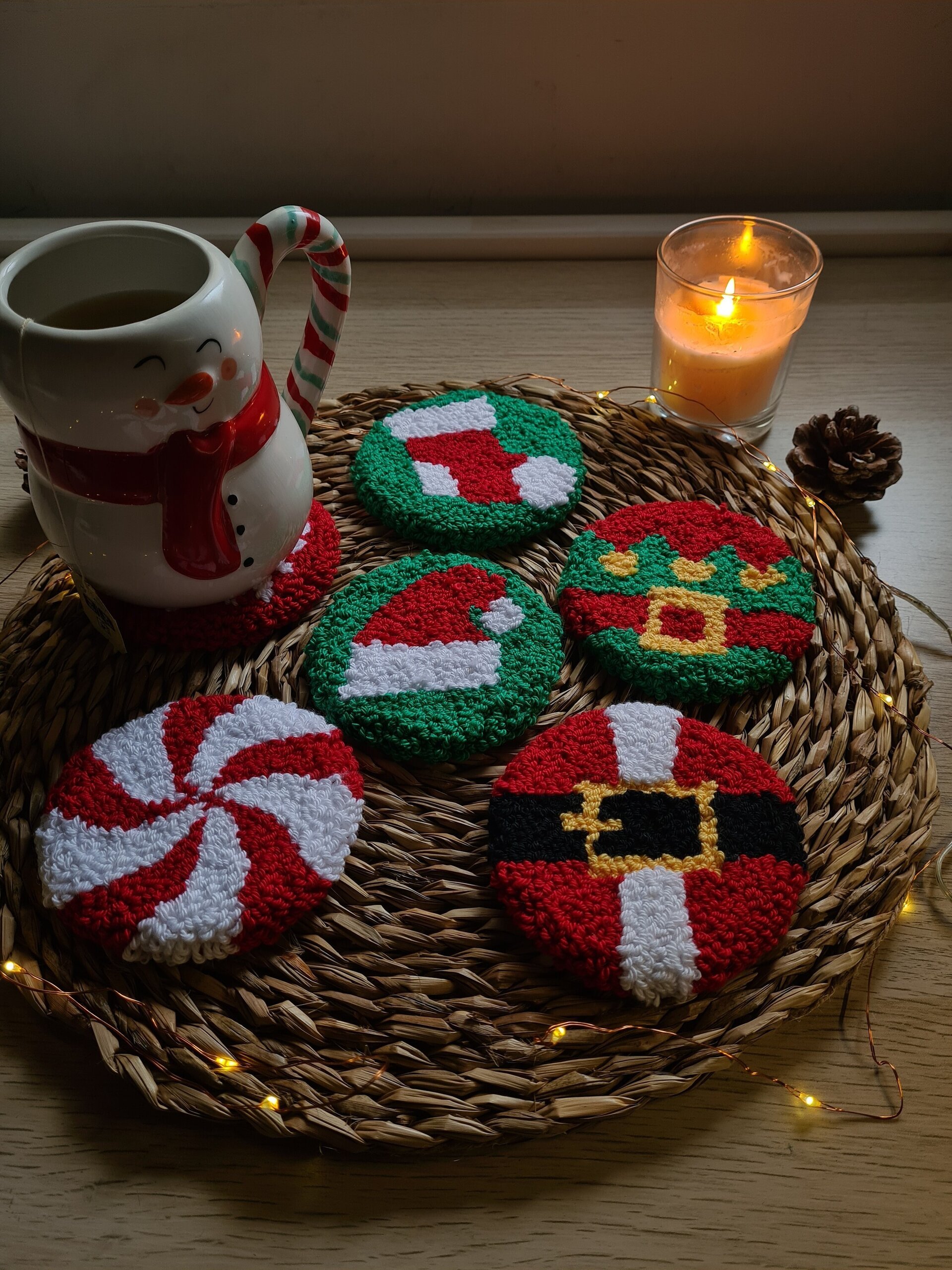 Posavasos navideños - 2