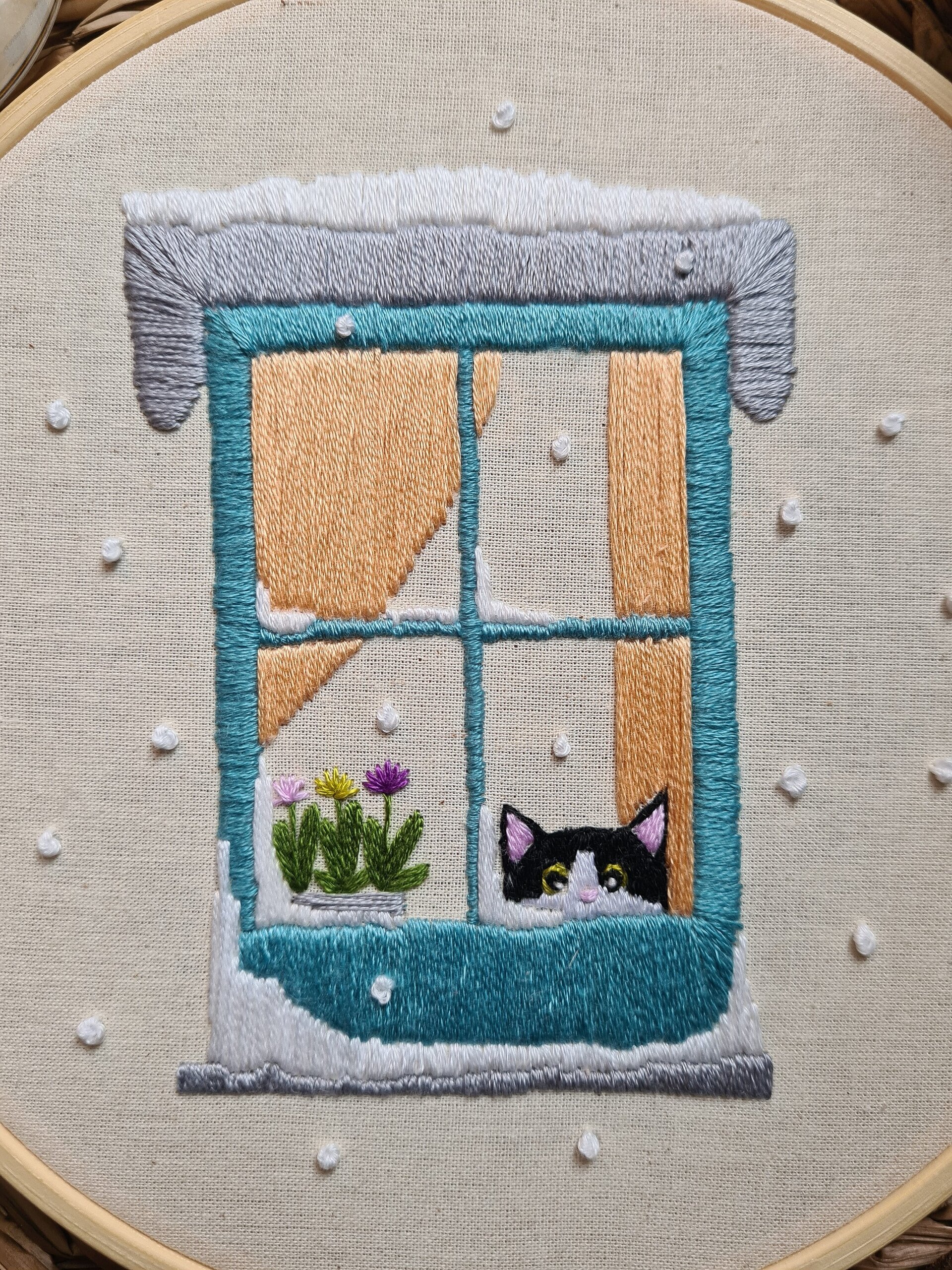 Gatito en la ventana - 2
